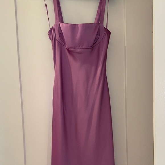 Astr Stacie Satin Maxi Dress - Picture 1 of 4